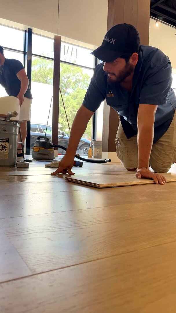 Professional hardwood flooring installation in Houston